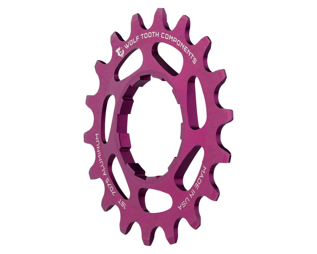 Wolf Tooth Components Single Speed Cog (Purple) (3/32") (Aluminum) (18T)
